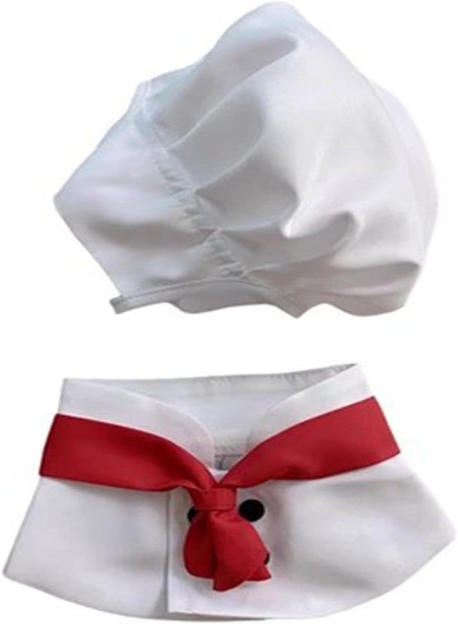 BWESOO White Pet Hat Chef Appearance Pet Clothing Soft S Dog Costumes for Supplies - Image 1